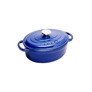 Sürel Aroma Kapak Oval Demirdöküm Tencere 23x29cm