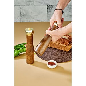 26,5 Cm 2' Li Masterchef Ahşap Tuz Ve Karabiber Öğütücü Değirmeni