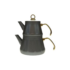 Paçi Kitchenware Metal Saplı Granit Çaydanlık Takımı