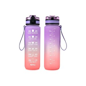 H2o Fit Gökkuşağı Pipetli Matara 1 Lt