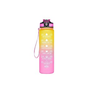 H2o Fit Gökkuşağı Pipetli Matara 1 Lt