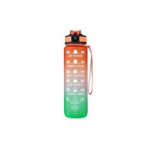H2o Fit Gökkuşağı Pipetli Matara 1 Lt