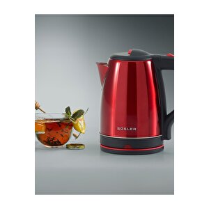 Ss-4110 Red Spring Paslanmaz Su Isıtıcı Kettle 1,8 Lt 2000w