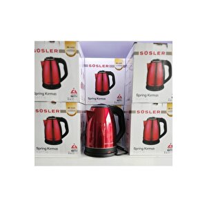 Ss-4110 Red Spring Paslanmaz Su Isıtıcı Kettle 1,8 Lt 2000w