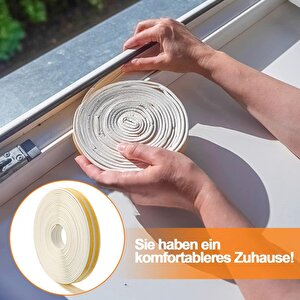 Kahverengi Pencere Fitili 10 Metre Yapışkanlı Pimapen Kapı Fitili Cam Bandı Pencere Yalıtım Süngeri