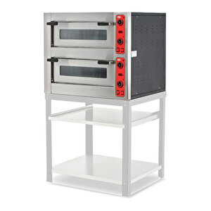 Emp.6+6 Pizza Fırını - Çift Katlı - Elektrikli - (6+6) X 30 Cm Pizza Kapasiteli