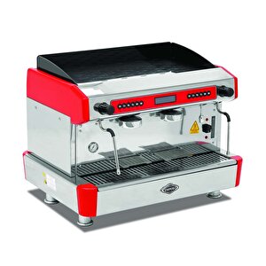 Espresso Kahve Mak. - 2 Grup - Tam Otomatik - Empero Emp.cpc.2gr-d - Kırmızı