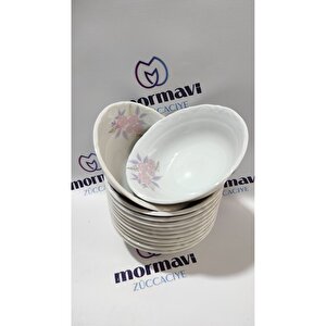 Müge 12'li 13 Cm Porselen Çorba Kase (12 Adet)