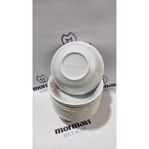 Müge 12'li 13 Cm Porselen Çorba Kase (12 Adet)