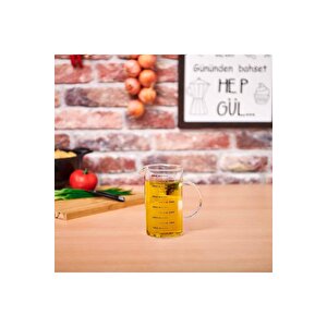 Borosilikat Cam Ölçü Kabı - 600 Ml