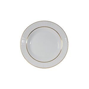 Sedef 25cm Düz Tabak Yaldızlı 6 Adet