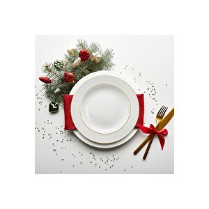 Sedef 6 Adet 22 Cm Çukur Tabak - Çift File