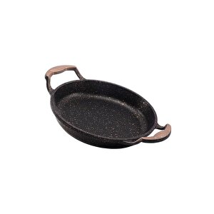 Döküm Ikili Kapaksız Granit Sahan Seti 18-20cm Bakır