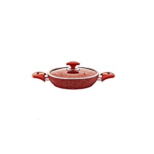 Granit Yumurta Sahanı 20x5 Cm Kırmızı