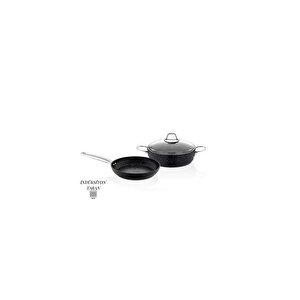 Cookcase Blackline Indüksiyon Tabanlı Tencere&tava Seti 26 Cm