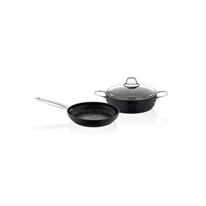 Cookcase Blackline Indüksiyon Tabanlı Tencere&tava Seti 26 Cm