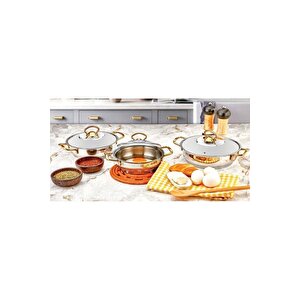 Boğaziçi Gold Omlet Sahan Seti 6 Parça