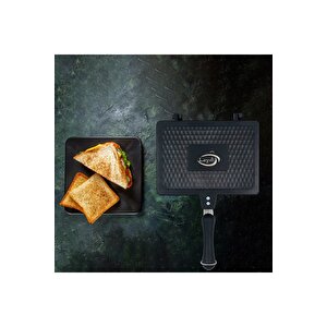 Döküm Granit Ocak Üstü Tost Makinesi 24 Cm
