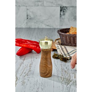 16,5 Cm 2' Li Masterchef Ahşap Tuz Ve Karabiber Öğütücü Değirmeni