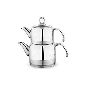 Ada Metal Çaydanlık Takımı (büyük) - 4 Parça - Inox