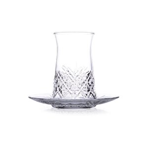 Timeless Çay Bardağı Ve Çay Tabağı Seti 6 Kişilik