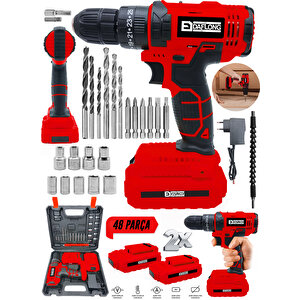 DAFLONG ITALY STYLE SERIES 12 V 1.5 AH ŞARJLI MATKAP-KRMZ