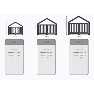 Modern Köpek Kulübesi Küçük Boy Kovboy Model, El Yapımı, Birinci Sınıf Ahşap, Hediye Mama Kabı