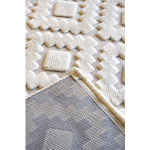 Dekorenti Halı İndus 8003 Beyaz 80x300 cm
