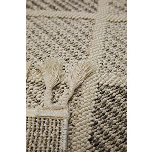 Dekorenti Halı Bukle 1411 Krem 80x300 cm