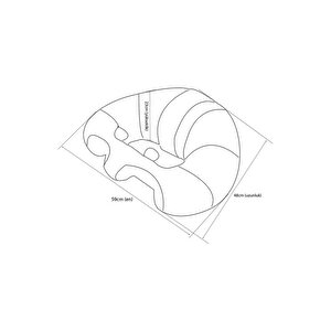 Bebek Oturma (destek) Minderi - Lacivert Pembe