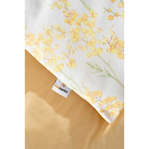 Lorisa Sarı Çift Kişilik Nevresim Takımı Pamuklu