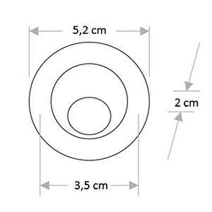 1,5w Hareketli Ufo Yıldız Spot / Satin Kasa - Günışığı