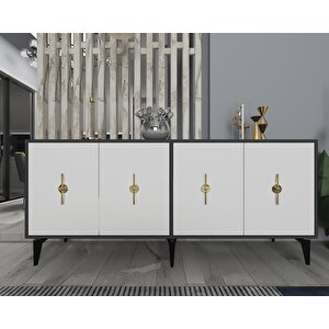 Figora 180 Cm Konsol (kx180) Antrasit-beyaz Antrasit Beyaz