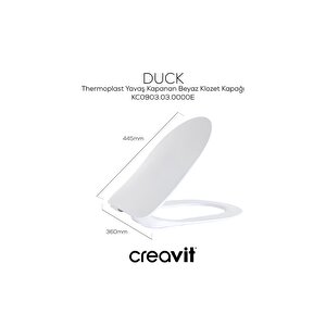 Tp329 Terra Kanalsız Asma Klozet,creavit Yavaş Kapak