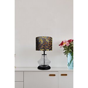 Prestige Transparent Black Cam Abajur