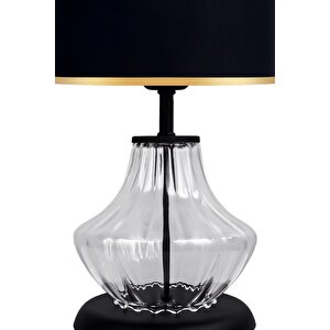 Prestige Transparent Black Cam Abajur