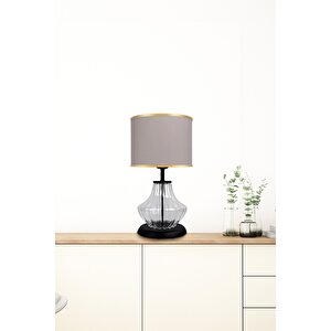 Prestige Transparent Black Cam Abajur