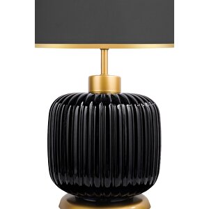Intense Gloss Black Cam Abajur