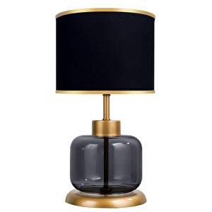Vivid Transparent Black Cam Abajur
