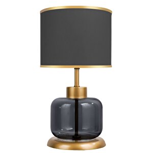 Vivid Transparent Black Cam Abajur