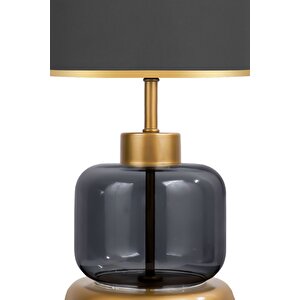 Vivid Transparent Black Cam Abajur