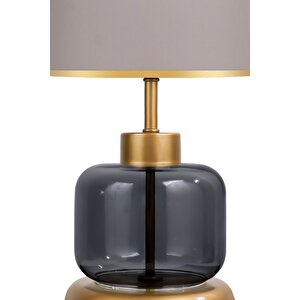 Vivid Transparent Black Cam Abajur