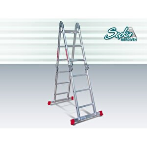 4x3 370 Cm Çok Amaçlı Standart Akrobat Merdiven 100x370 cm