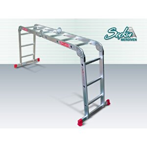 4x3 370 Cm Çok Amaçlı Standart Akrobat Merdiven