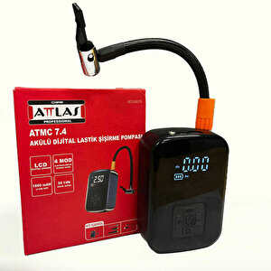 Atmc 7.4 Akülü Dijital Lastik Şişirme Pompası