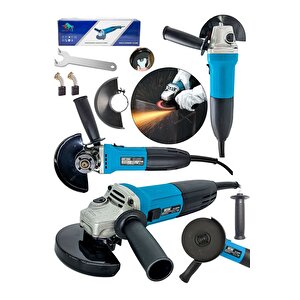 Avuç Içi Taşlama Makinası Yandan Tetikli 115 Mm-mavi