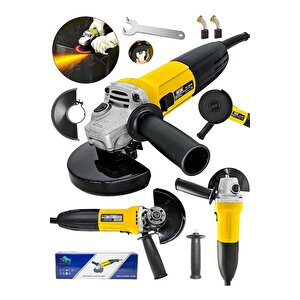 Avuç Içi Taşlama Makinası Yandan Tetikli 115mm-sarı