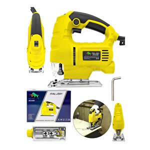 Metal Şanzuman 6 Kademe Devirli Bakır Sargili Dekupaj Testere Makinesi-sari