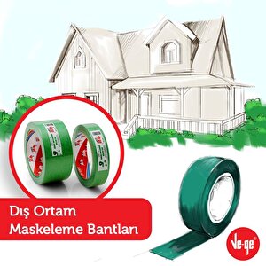 Ve-ge Diş Ortam Maskeleme Banti Yeşi̇l 48mmx30mt