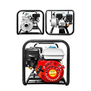 Italy Style  Alman Motor Yüksek Basınç 6,5 Hp Bakır Sargılı 3 Inc Benzinli Su Motoru